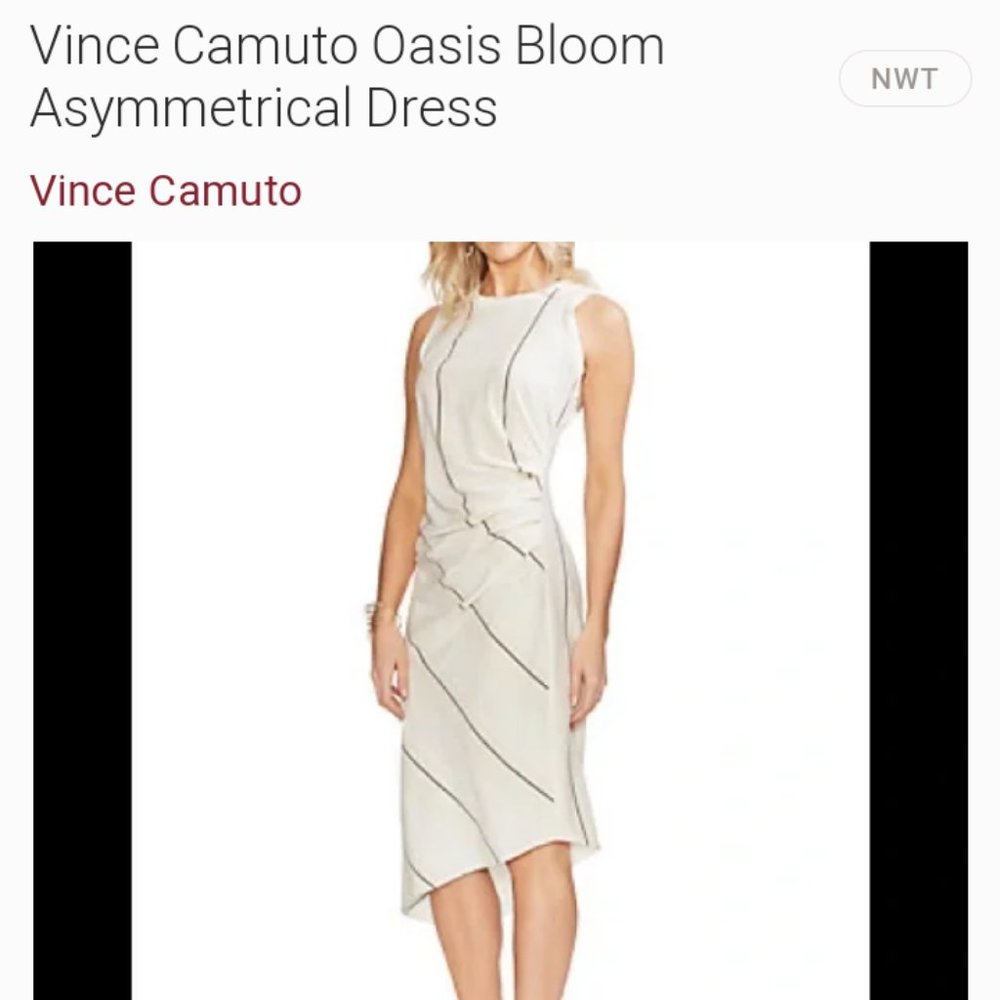 Vince Camuto Oasis Bloom Asymmetrical Dress